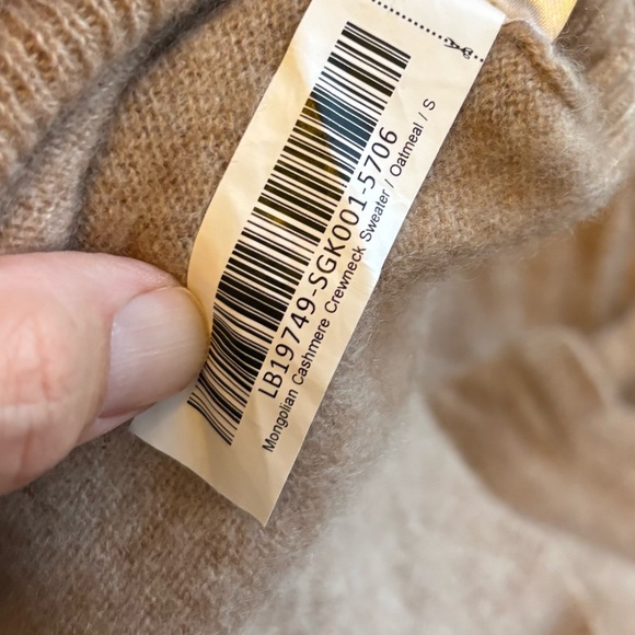 Quince 100% Mongolian Cashmere Crewneck Sweater Oatmeal Size Small excellent co - Picture 7 of 9